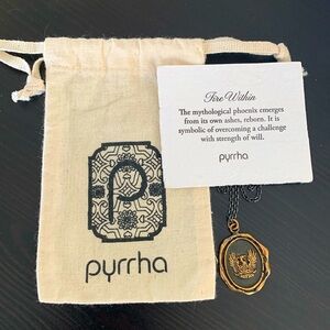 Pyrrha necklace 30” chain in bronze